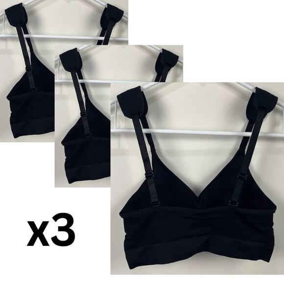 Dream By Genie Bra Large Black Lot Of 3 As Seen on TV - Picture 1 of 10